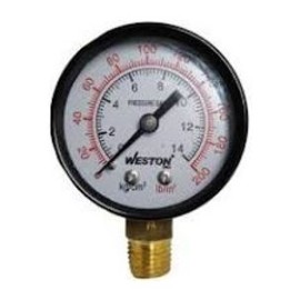 MANOMETRO 0-200 PSI SECO INSTRUTEK (51.100.200)